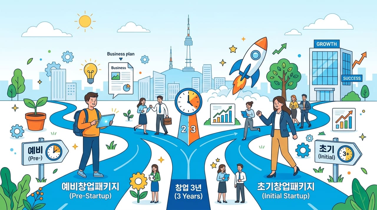 예비창업패키지와 초기창업패키지, 나는 어느 쪽에 넣어야 하나 (창업 3년 기준으로 갈린다)